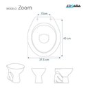 Ver imagem 3 de Tampa de Vaso Decorado Fundo do Mar Zoom para bacia Logasa 6lpf Oval