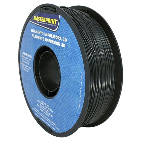 Filamento 3d - Abs Premium Preto Rolo 1kg (1.75mm)