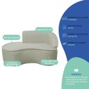 Ver imagem 6 de Kit Divã Recamier Orgânico Marrocos 150cm Lado Esquerdo e 2 Poltronas Amore Bouclé