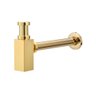Sifão Copo Dourado Dorato Quadrado Eleganza Pia Lavatório Demima - 1