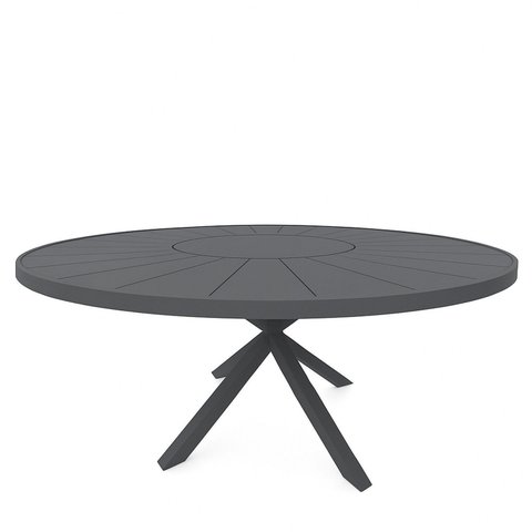 Mesa Sofisticação em Alumínio com Design Exclusivo e Acabamento Impecável Dubai Cinza/Gray Titanium