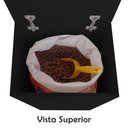 Ver imagem 4 de Porta Ração Caixa com Rodízios Pet Armazenar até 25 Kg Preto