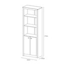 Ver imagem 6 de Armário Organizador para Home Office de 171,5 cm de Altura ME4110 Rústico - Tecno Mobili