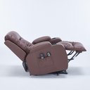 Ver imagem 7 de Poltrona Austin Reclinável com Massagem e Aquecimento PU Marrom Gran Belo