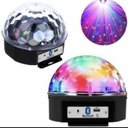 Ver imagem 2 de Luminária Globo Rgb Led Meia Bola Bluetooth Musical Balada Dj Bivolt