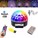Ver imagem 1 de Luminária Globo Rgb Led Meia Bola Bluetooth Musical Balada Dj Bivolt