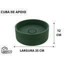 Ver imagem 5 de CUBA DE APOIO REDONDA 35 CM VERDE