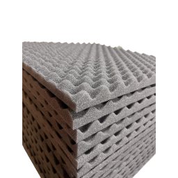 Espuma Acústica 50 X 50 X 3cm Cx de Ovo - 4 Pl Anti Chamas - 1