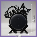 Ver imagem 5 de Suporte de Alexa para Echo Dot 3 "shih Tzu e Gato"