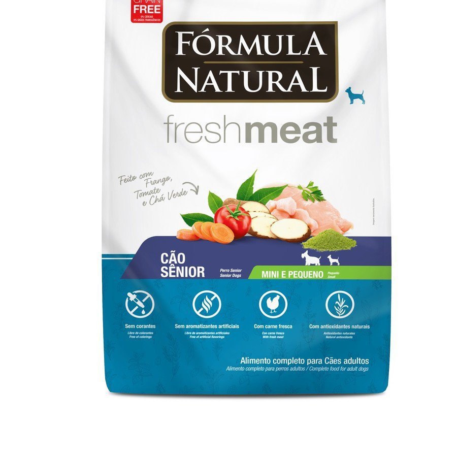 Ração Fórmula Natural Fresh Meat Sênior Porte Mini Peq. 7Kg