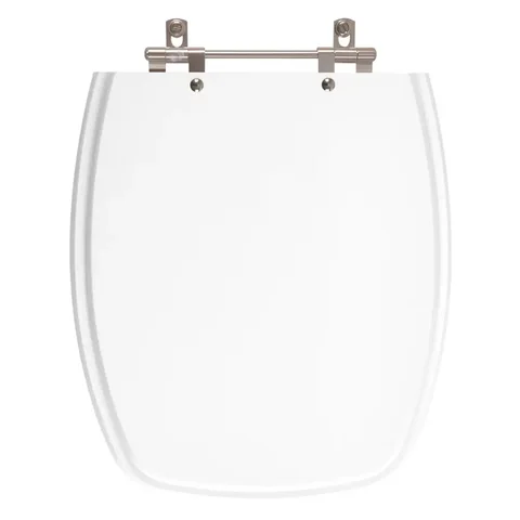 Assento Sanitário Poliester com Amortecedor Laguna Branco para Vaso Hervy