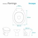 Ver imagem 3 de Assento Sanitário Almofadado Flamingo Branco para Vaso Incepa