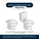 Ver imagem 4 de Tampa de Vaso Village Creme para Vaso Deca
