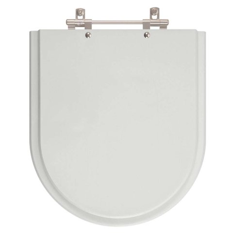 Tampa de Vaso Poliester Smart Cinza Claro para bacia Celite