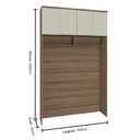 Ver imagem 3 de Guarda Roupa Modulado Ponte 04 Portas 234cm Setiba