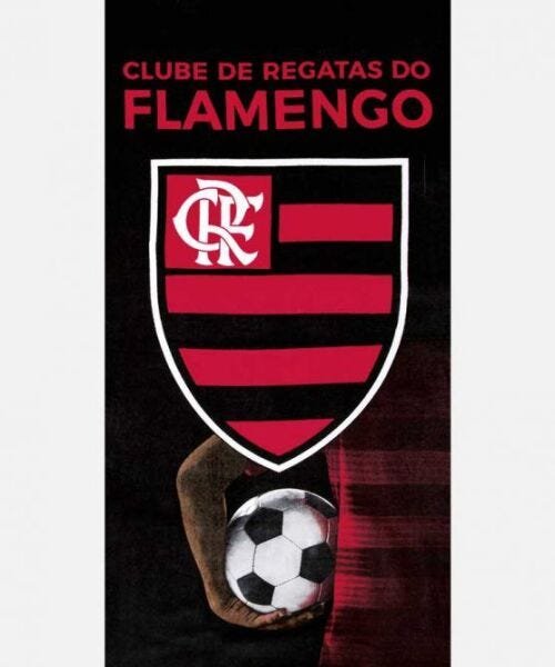 Toalha de Banho Aveludada Flamengo 13 Dohler - 1