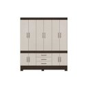 Ver imagem 4 de Guarda Roupa Casal 10 Portas New Murano 83530 Ébano Touch / Off White Demóbile