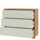 Ver imagem 3 de Cômoda para Quarto com 3 Gavetas 105cm Marrom/Freijó Madeirado