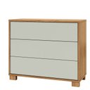 Ver imagem 2 de Cômoda para Quarto com 3 Gavetas 105cm Marrom/Freijó Madeirado