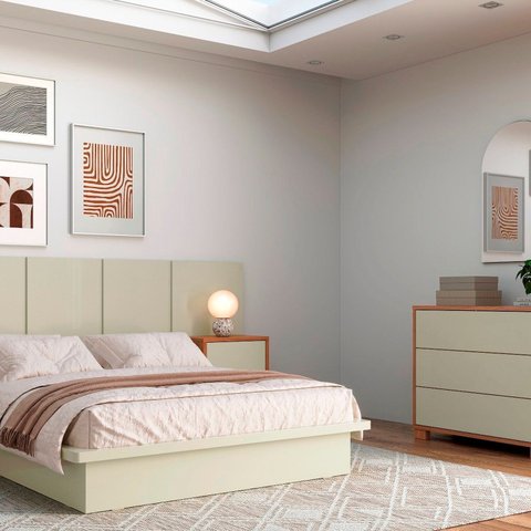 Cômoda para Quarto com 3 Gavetas 105cm Marrom/Freijó Madeirado
