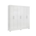 Ver imagem 4 de Guarda Roupa Casal 6 Portas Prático 63020 Branco Demóbile