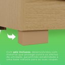 Ver imagem 7 de Guarda-Roupa com Pés e Espelho 2 Portas 6 Gavetas Luana Cinza/Jequitibá/Granizo