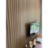 Painel Ripado Compacto 01: Unid. 274x25cm Larg. Talatto Painéis Amêndoa - 6