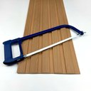 Ver imagem 7 de Painel Ripado Compacto 01: Unid. 274x25cm Larg. Talatto Painéis Amêndoa