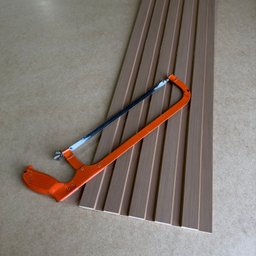 Painel Ripado Compacto 01: Unid. 274x25cm Larg. Talatto Painéis Amêndoa - 8