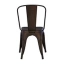 Ver imagem 3 de Kit 2 Cadeiras Ohome em Aço - Estilo Tolix - Chumbo