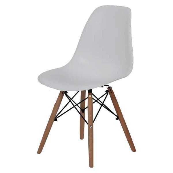 2 Cadeiras Ohome - Estilo Charles Eames Eiffel - Branco - 6