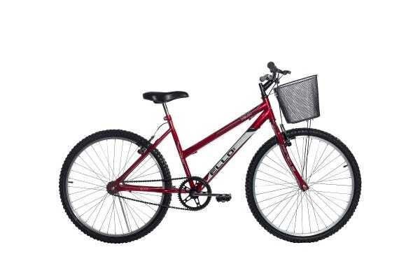 Bicicleta Aro 26 Feminina Velox Vermelha - Ello Bike - 1