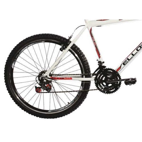 Bicicleta Ello Bike Aro 26 Velox 21 Velocidades Marchas Urbana -  Preto+Branco