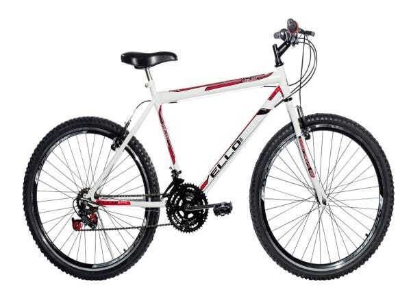 Bicicleta Ello Bike Aro 26 Velox 21 Velocidades Marchas Urbana -  Preto+Branco