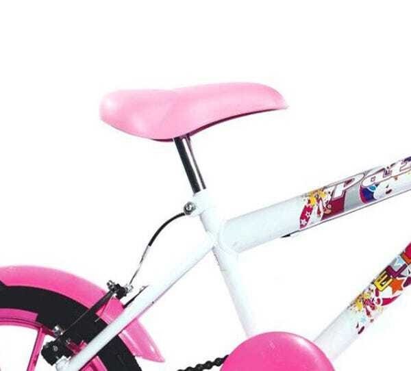 Bicicleta Infantil Aro 16 Paty Branca/Pink - Ello Bike - 3