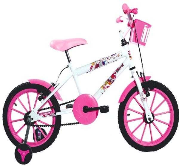 Bicicleta Infantil Free Action Aro 16 Kiss - Rosa