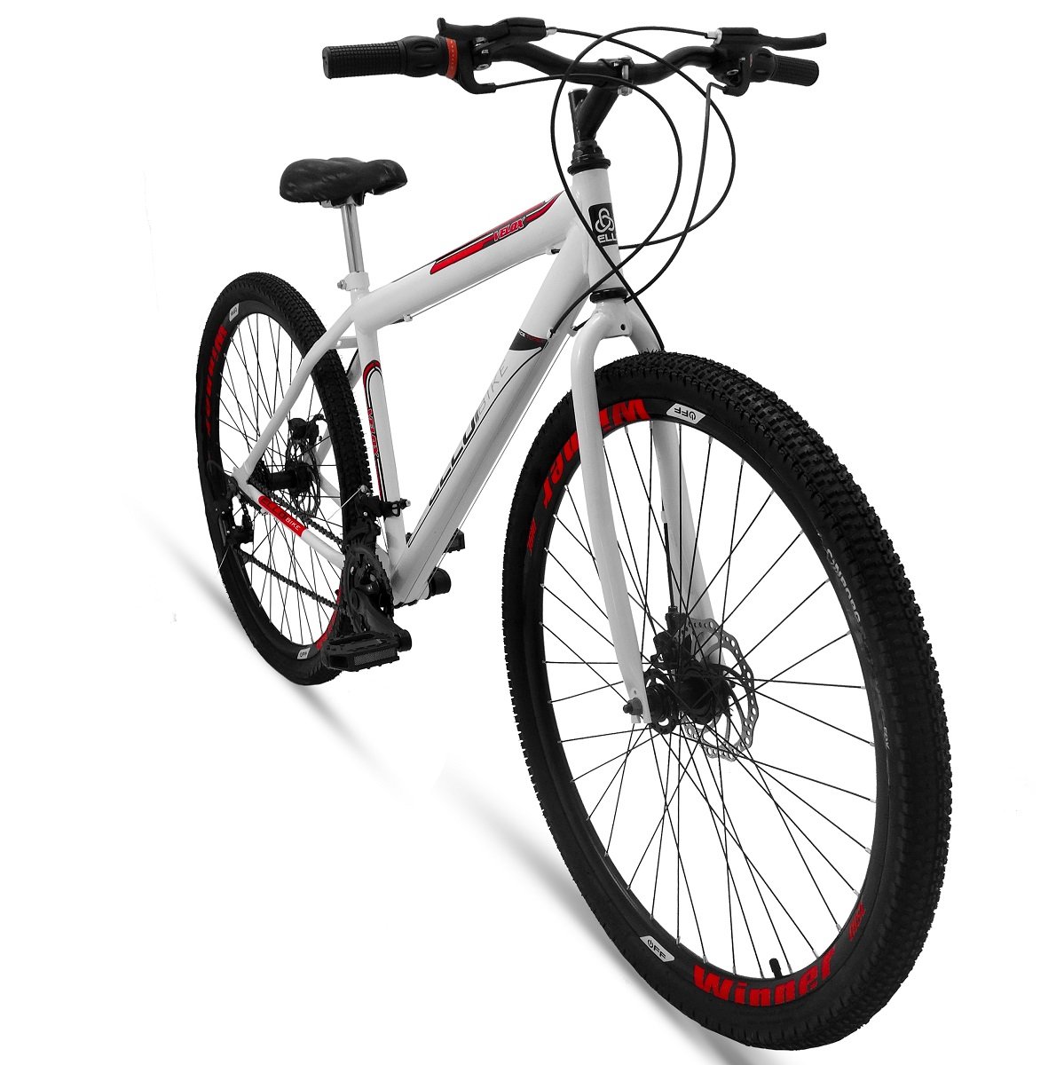 Bicicleta Aro 29 Freio à Disco 21 M Velox Branca/Vermelho - Ello Bike - 2