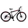 Bicicleta Aro 29 Freio à Disco 21 M Velox Preta/Vermelho - Ello Bike - 1