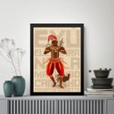 Ver imagem 1 de Quadro Decorativo Exú Elegbara 33x24cm - com Vidro:moldura Branca