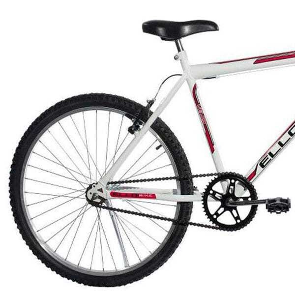 Bicicleta Aro 26 Velox Branca/Vermelho - Ello Bike - 2