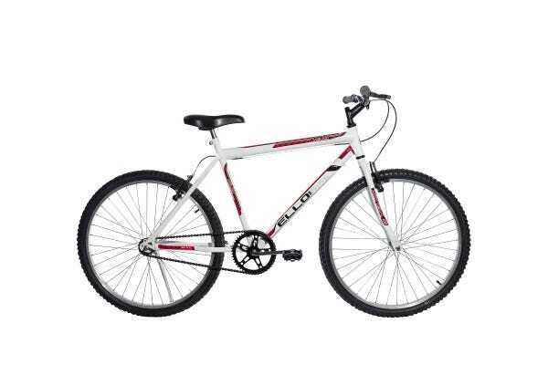 Bicicleta Aro 26 Velox Branca/Vermelho - Ello Bike - 1