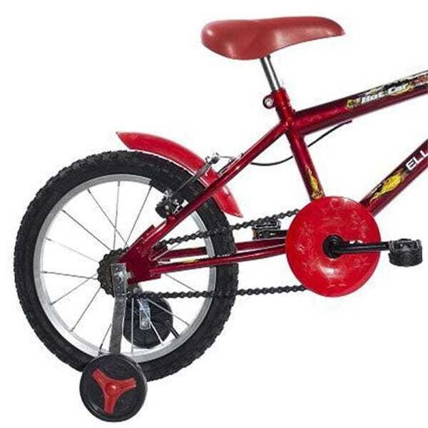 Bicicleta Infantil Aro 16 Roda Alumínio Hot Car Vermelha - Ello Bike - 2