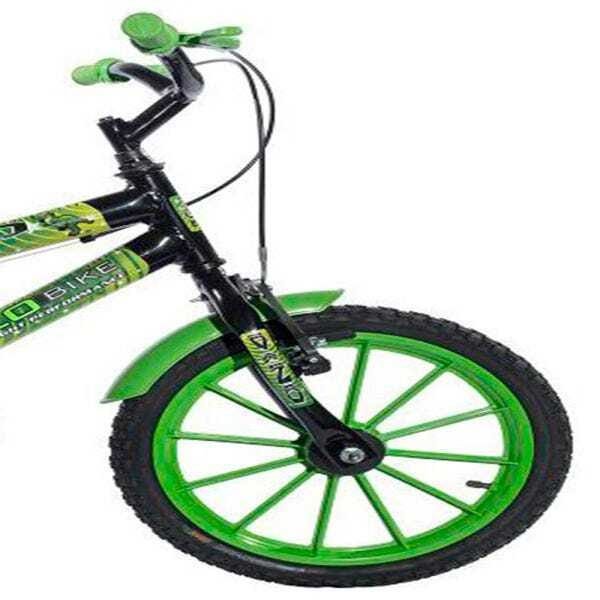 Bicicleta Infantil Aro 16 Dino Preto/Verde - Ello Bike - 3