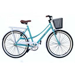 Bicicleta Caiçara Beach Brisa Aro 26 Vintage Retrô Azul/Branco - Ello Bike - 1