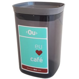 Pote Hermético Café Porta Mantimentos Pote Plástico 1 Litro - 6