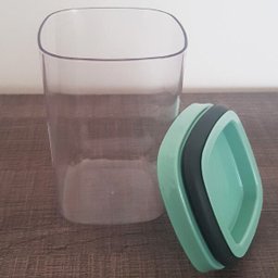 Pote Com Vedação Hermética Organizador Com Tampa Em Silicone 1 Litro Verde Menta - 6