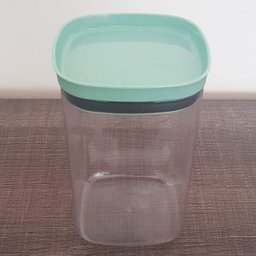 Pote Com Vedação Hermética Organizador Com Tampa Em Silicone 1 Litro Verde Menta - 4