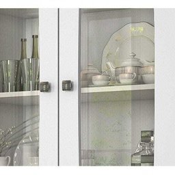 Cristaleira 2 Portas em Vidro 2 Gavetas Liz Móveis Henn - 7