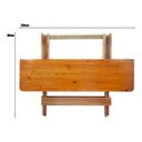 Ver imagem 2 de Mesa Retangular Dobrável Bar 120x70 Madeira Maciça - Mel