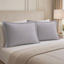 Ver imagem 2 de Kit 2 Fronhas Travesseiro 50x70cm Brisa Lyor 200 Fios Cinza